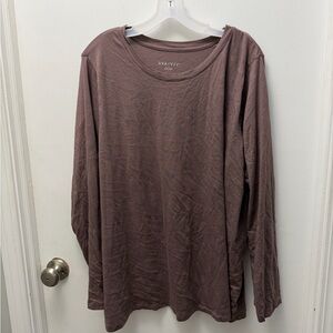 Ava & Viv Women's Brown Long Sleeve Top